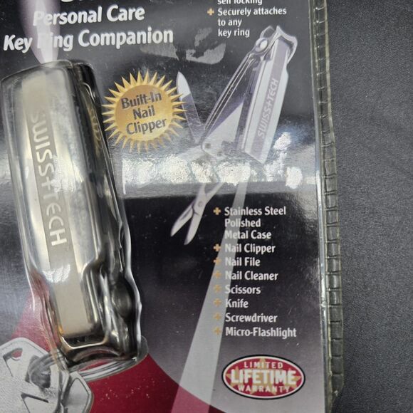 Swiss Tech Smart Clip Personal Care Key Ring Companion 7-in-1 Multi Tool NIP - Picture 4 of 9